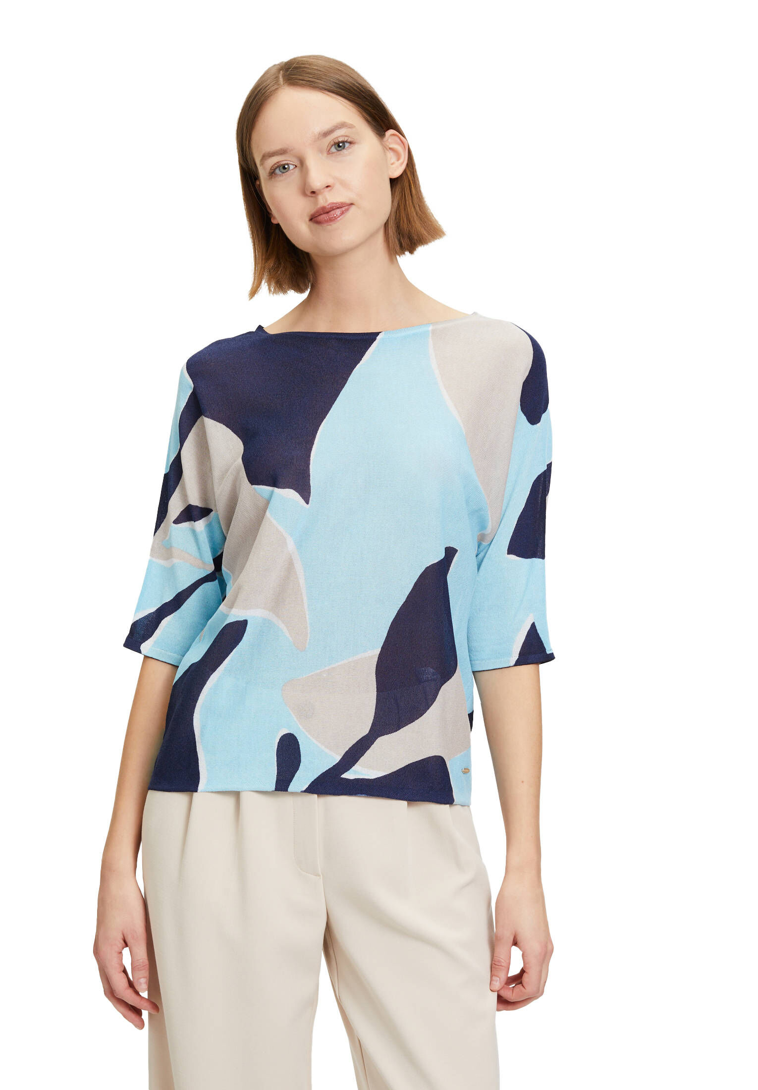 Betty & Co| Damen Feinstrickpullover mit Print