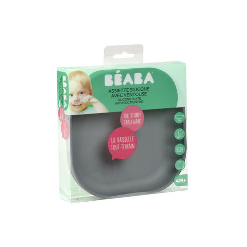 Assiette silicone ventouse Minéral - BEABA