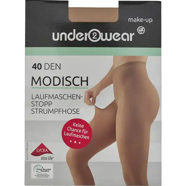 recycelte Strumpfhose Laufmaschenstop make-up S (36 / 38)
