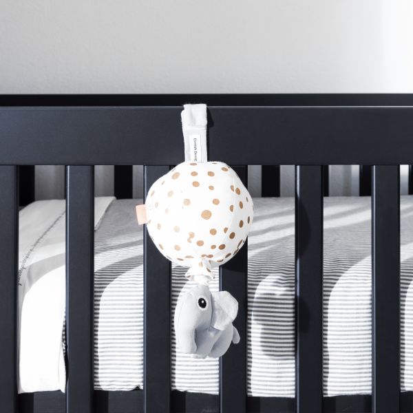 Kidsmill Long Island Babybed Zwart / Oldwood 60 x 120 cm
