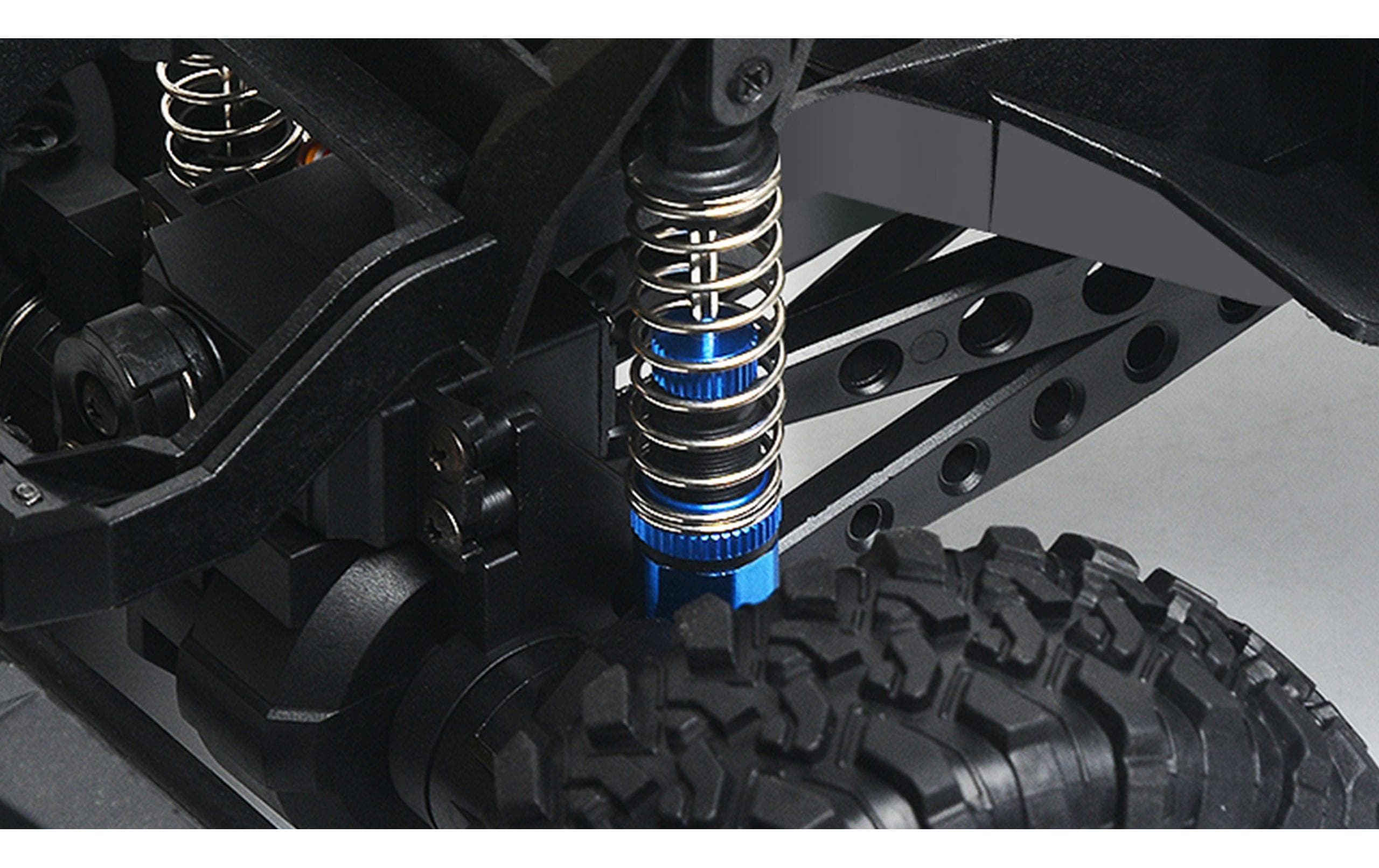 Scale Crawler Dirt Climbing PickUp 4WD, Schwarz 1:10, RTR<br>Geländegängiger 4x4 Pickup-Truck für Einsteiger