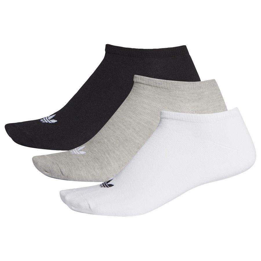 adidas Originals Socquettes Trefoil Pack de 3 - Blanc/Gris/Noir