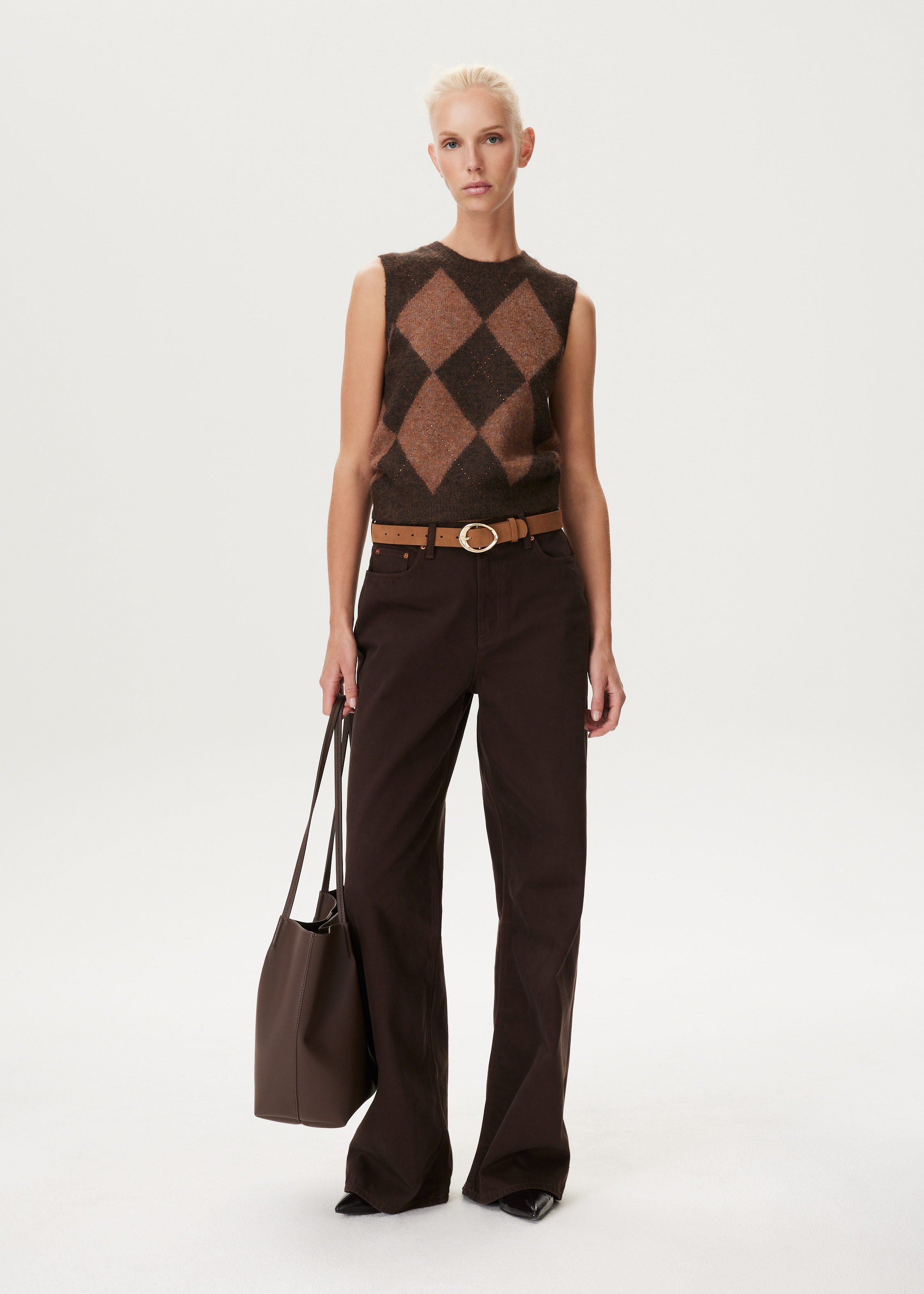 Spencer met argyle patroon en strass