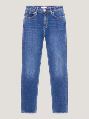 Calça jeans slim de cintura alta