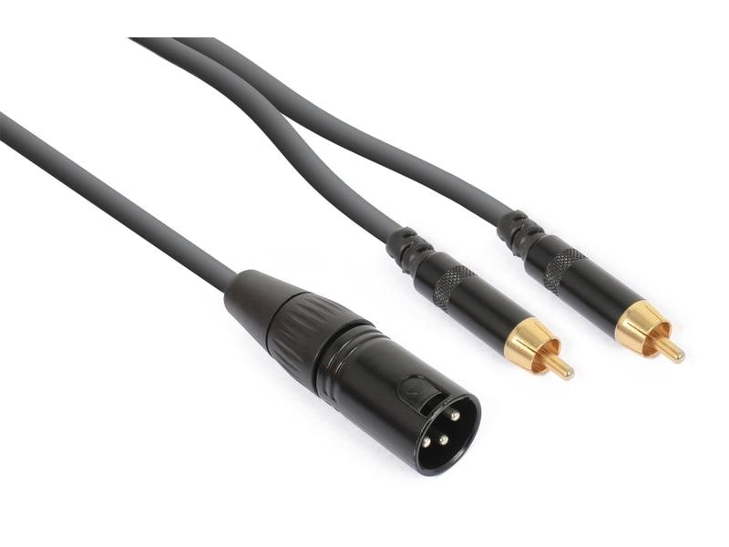 PD Connex CX58-1 XLR 3 Pole, male - Cinch 1.5 m Audiokabel XLRm - 2x Cinchstecker