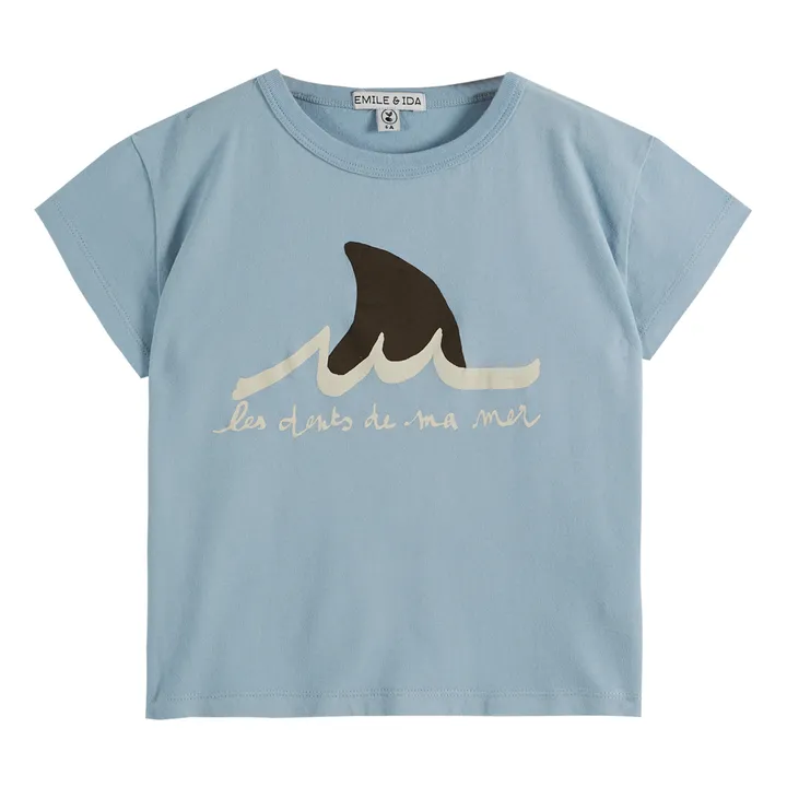 Emile et Ida T-shirt Les Dents De Ma Mer | Bleu