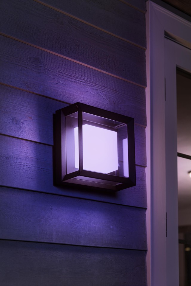 Philips Hue - Econic Square Wall Lantern Outdoor - White & Color Ambiance