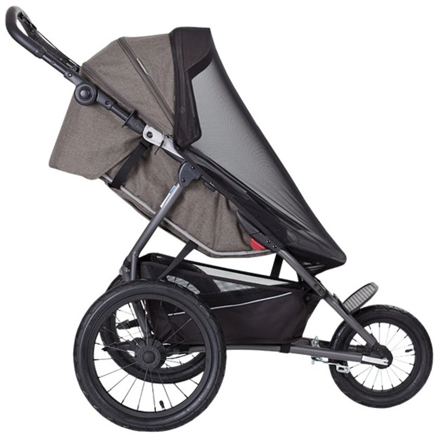 X-lander Jogger Kinderwagen X-Run Carbon Black inkl. Babywanne