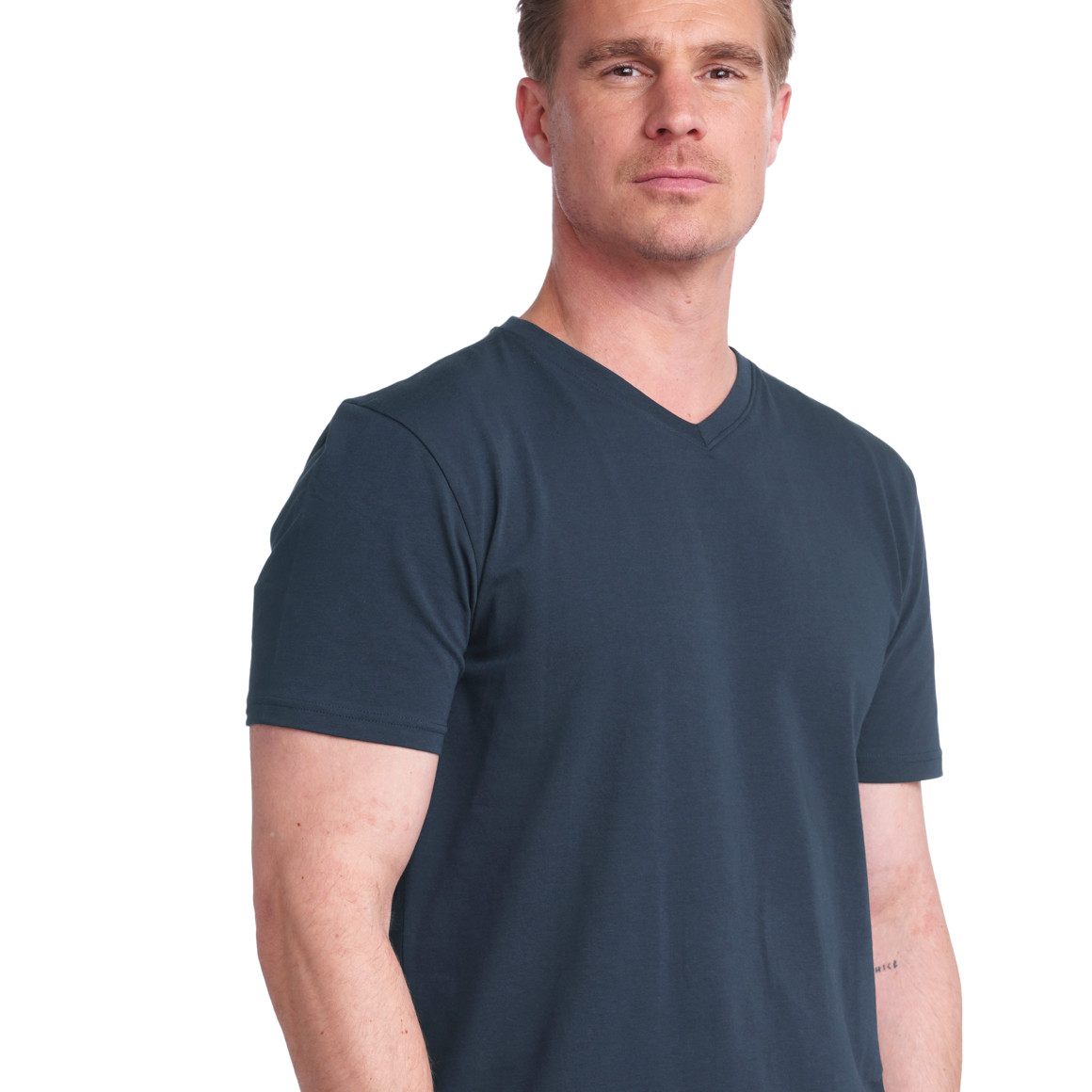 VanVaan Herren T-Shirt im Basic-Look dunkelblau