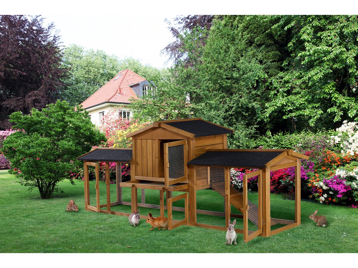 Clapier pour lapin en bois 