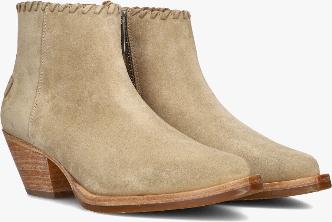 SHABBIES beige shabbies enkellaarsjes lute ankie