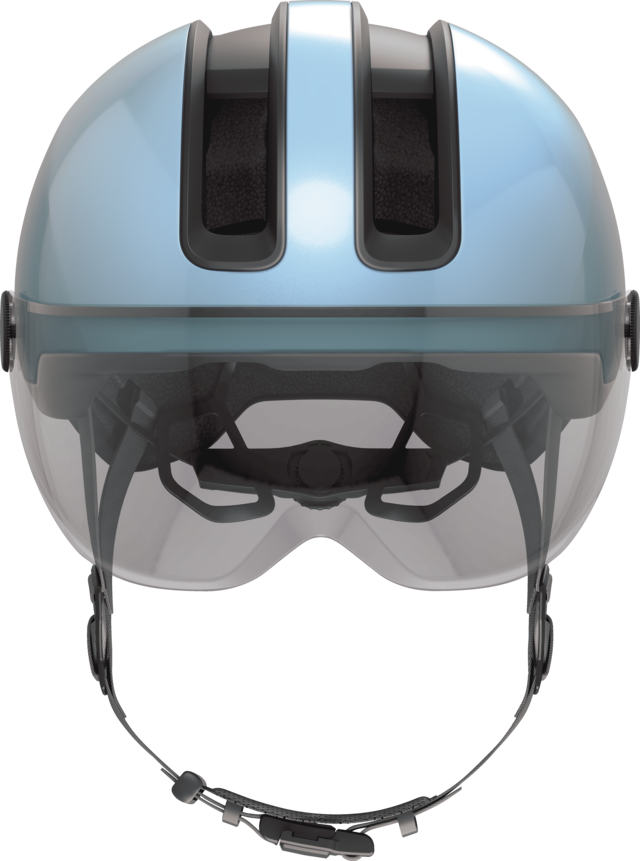 ABUS HUD-Y ACE cykelhjelm LED Iced Blue