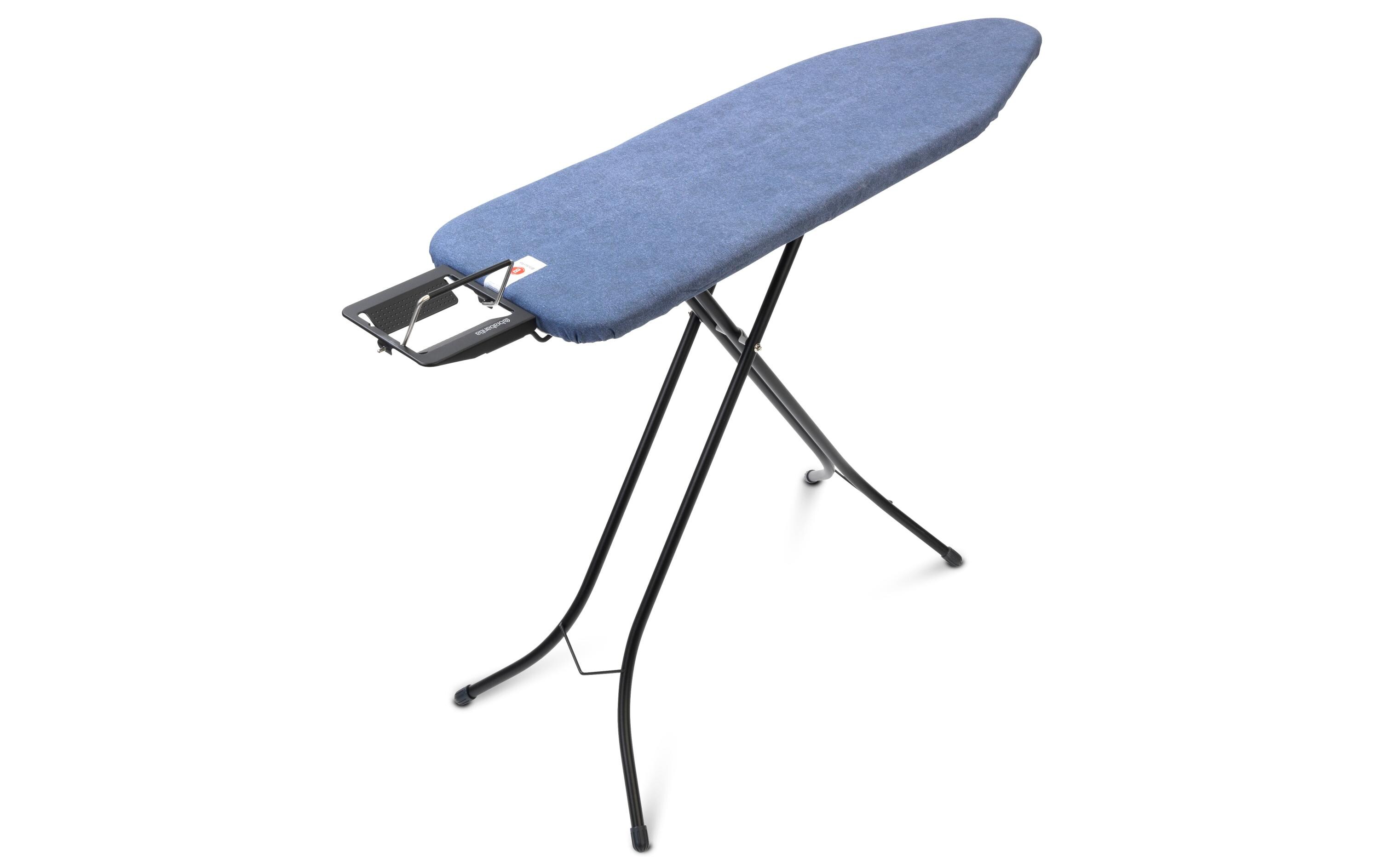 Bügeltisch mit Dampfbügeleisenablage Blue DenimBügelbrett B, 124 cm x 38 cm