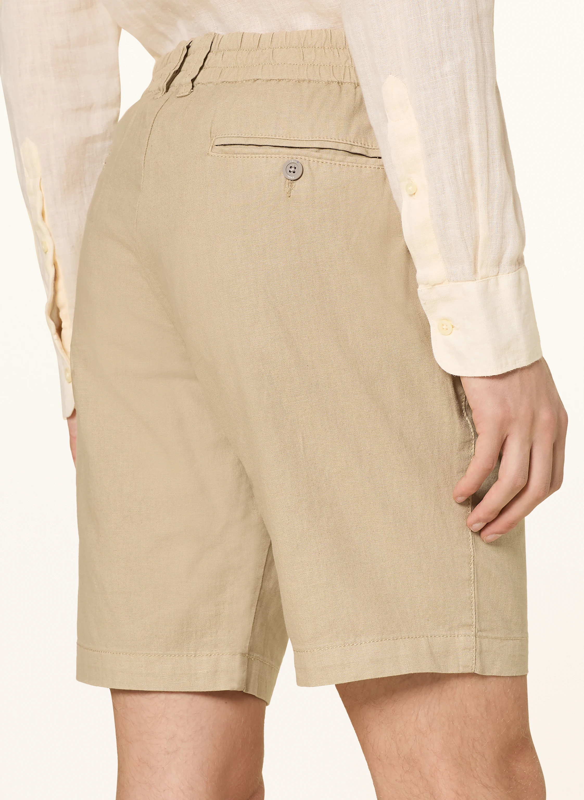 PAUL Shorts Comfort Fit mit Leinen