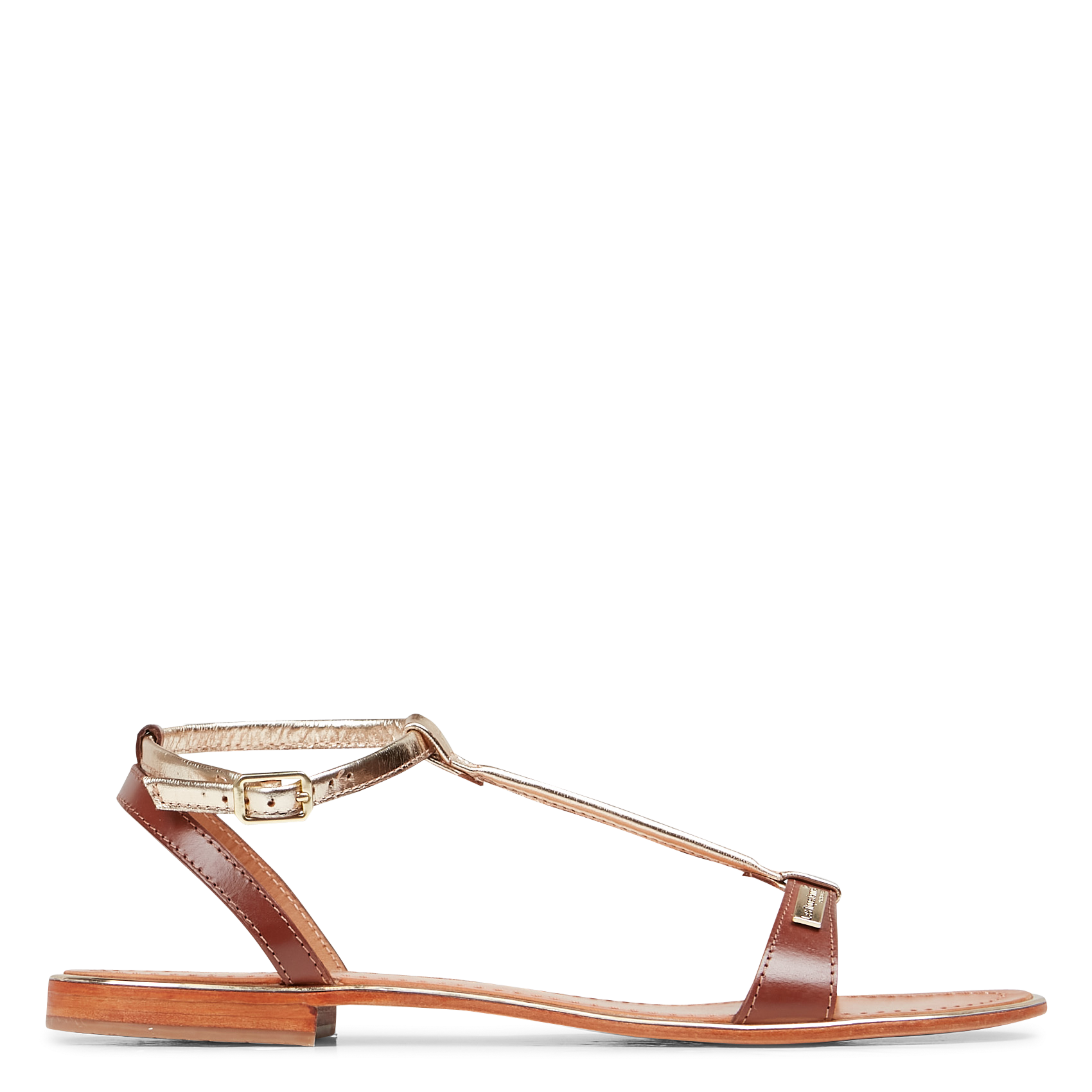 HANAKIN - Sandales plates en cuir | Marron