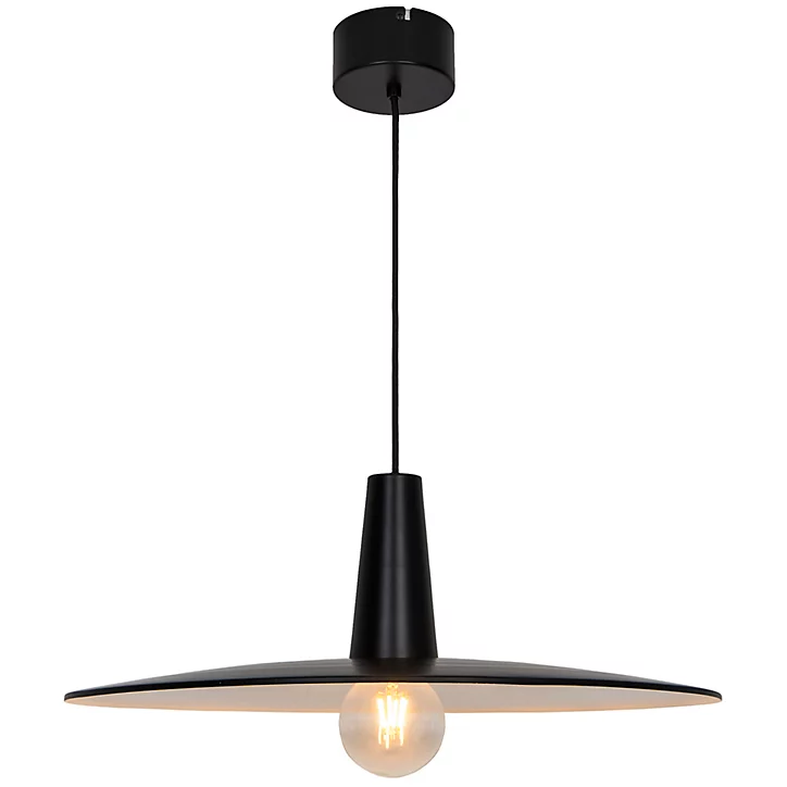 Suspension Hibonit E27 IP20 noir 58cm