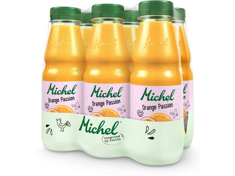 Michel Säfte Orange Passion 6 x 0.33 l Orangen-Passionsfruchtnektar mit 40% Fruchtsäften