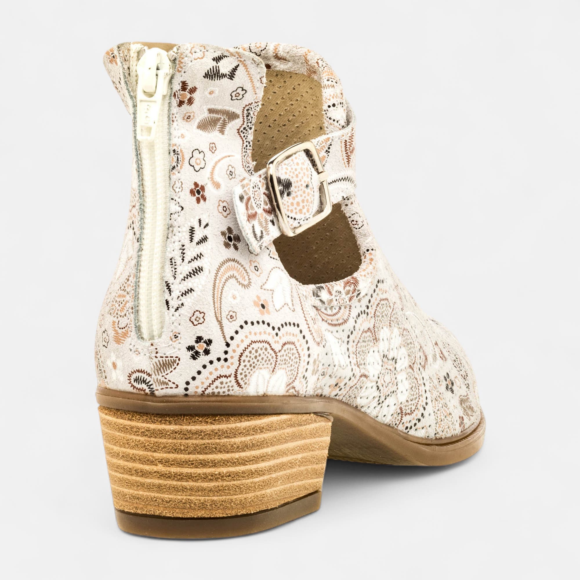 Bottines Femme en cuir multicolore