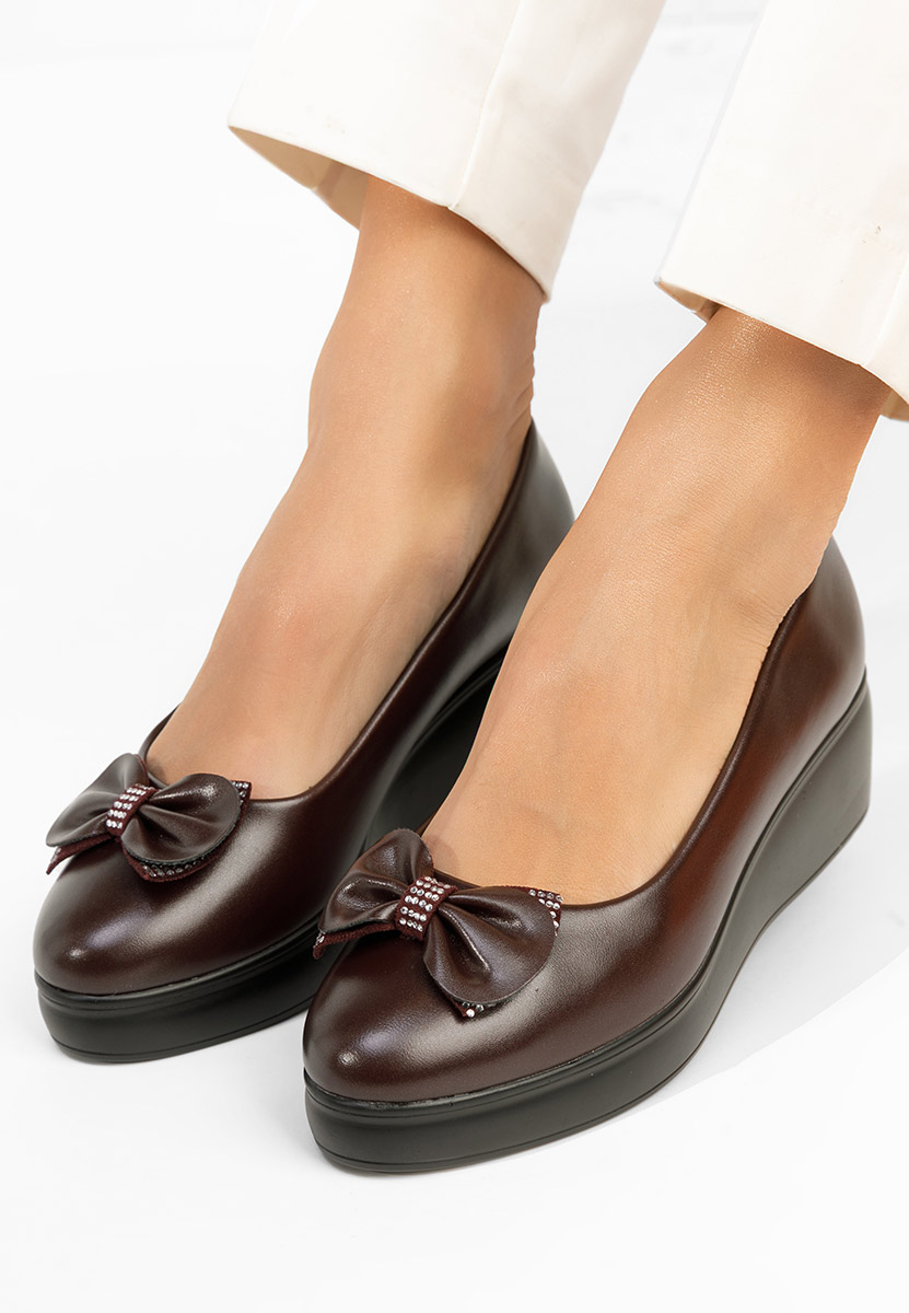 Chaussures à plateforme bordeaux Liliane