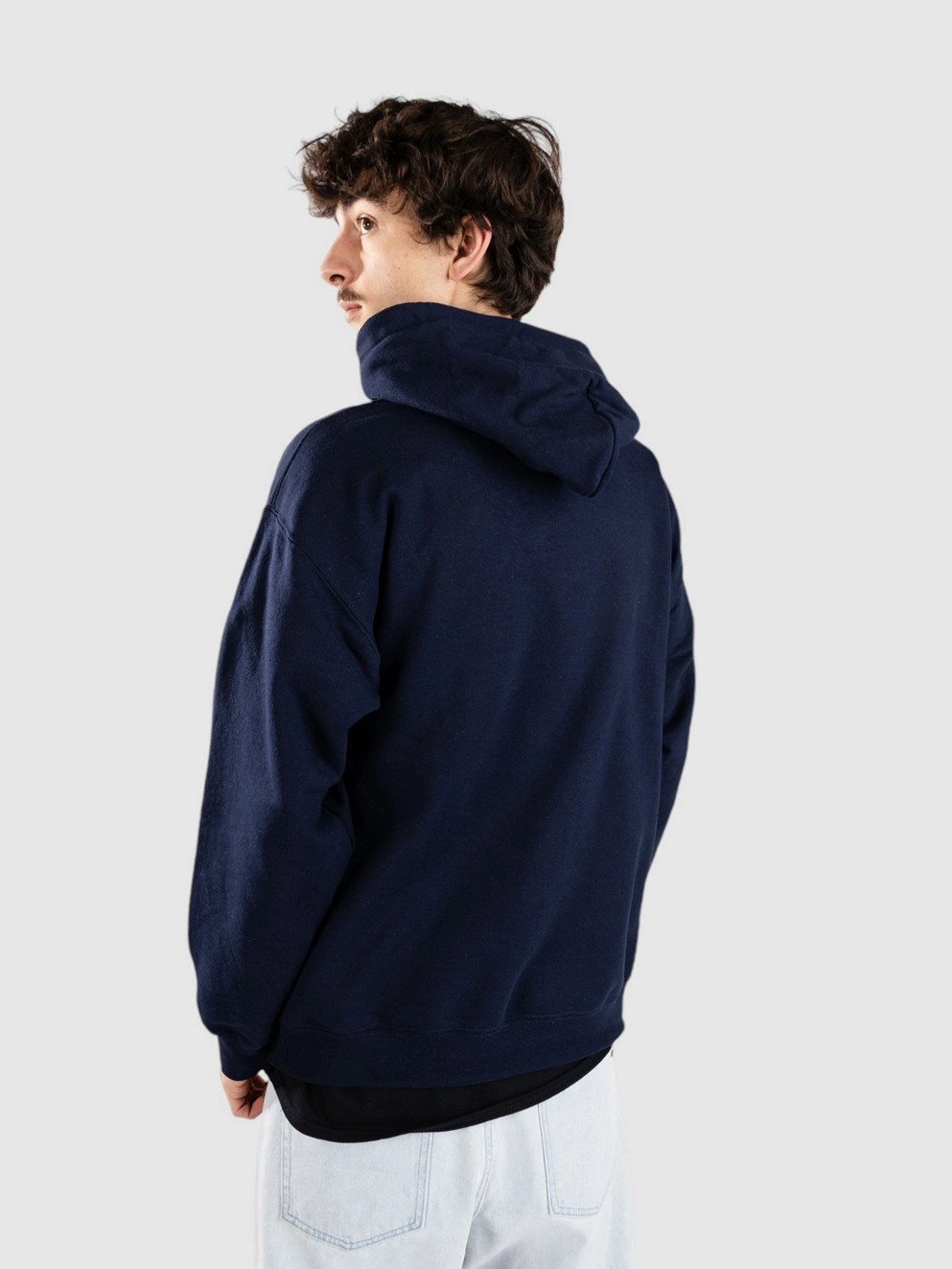 Thrasher X Toy Machine Smile By Spanky Hoodie navy