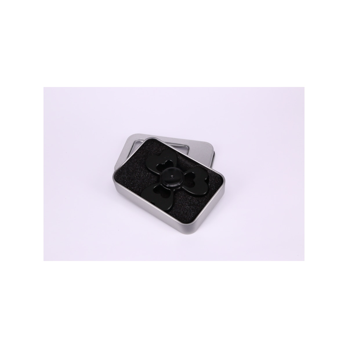 Fidget Spinner Lucky Aluminium Black