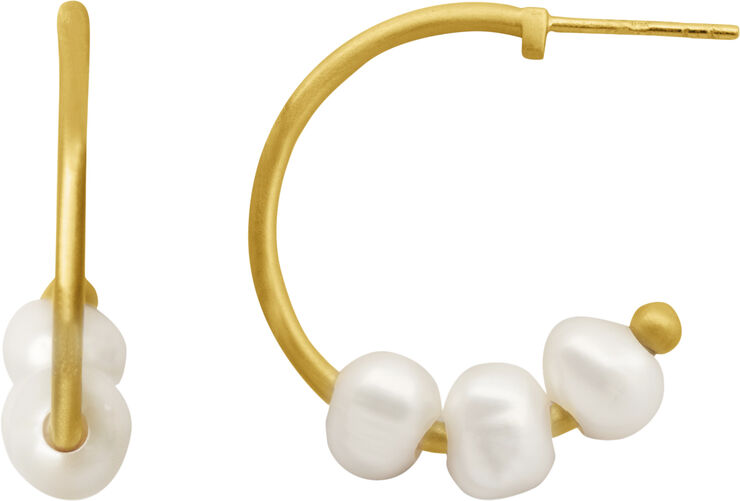 ByBiehl Emily Hoop Small - GP Gold plated silv