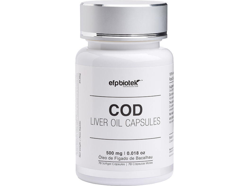 SUPLEMENTO EFPBIOTEK COD LIVER OIL 70CAPS