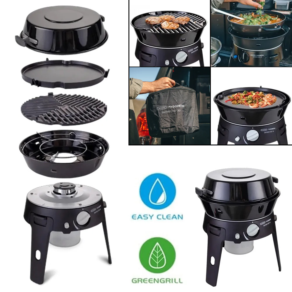 Barbecue CADAC Safari Chef 30 HP Deluxe à cartouche