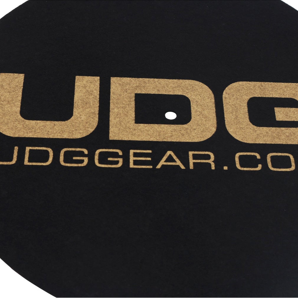 UDG Ultimate Slipmat Set Black/Gold (paar)