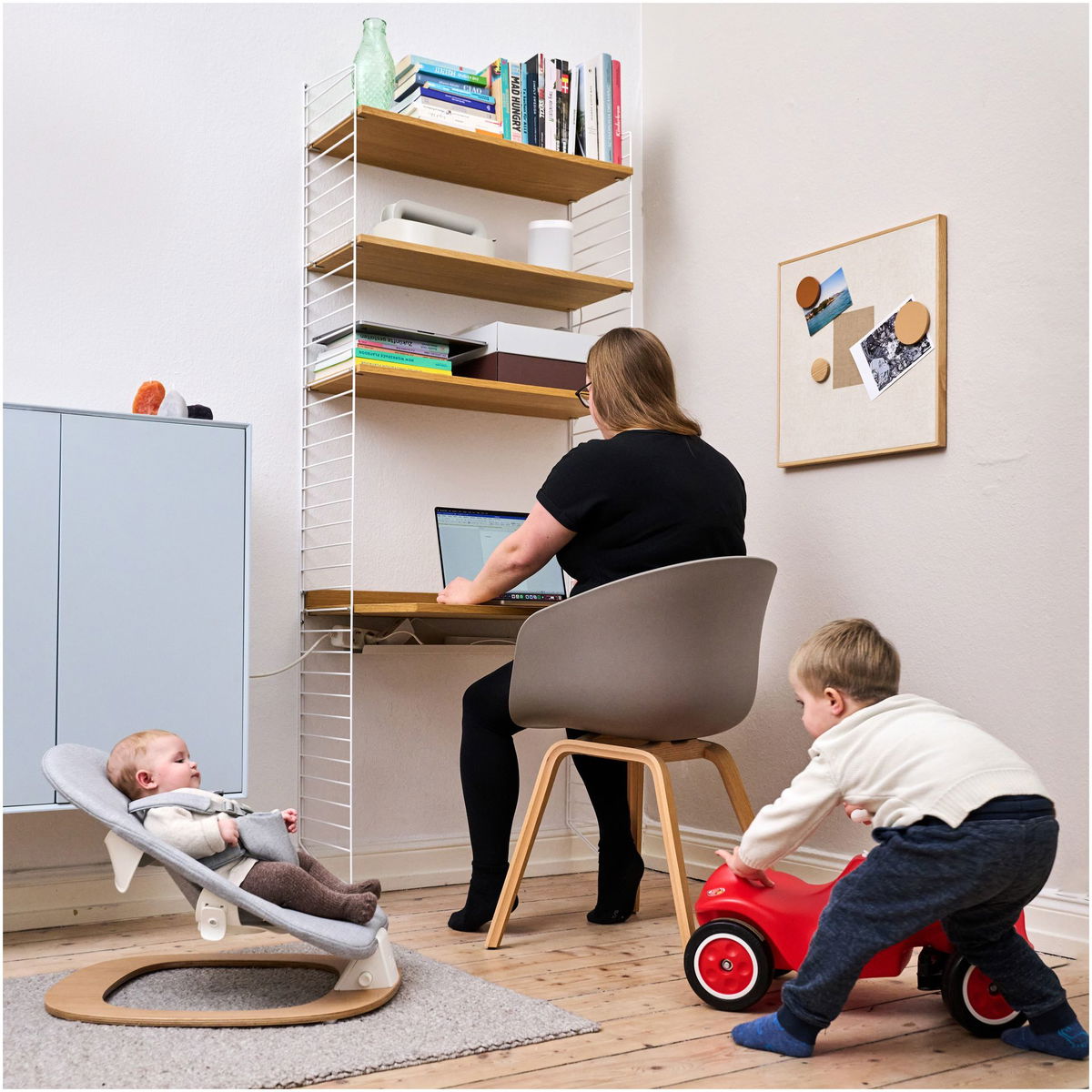 ZizaZiza   Babywippe grey/vanilla