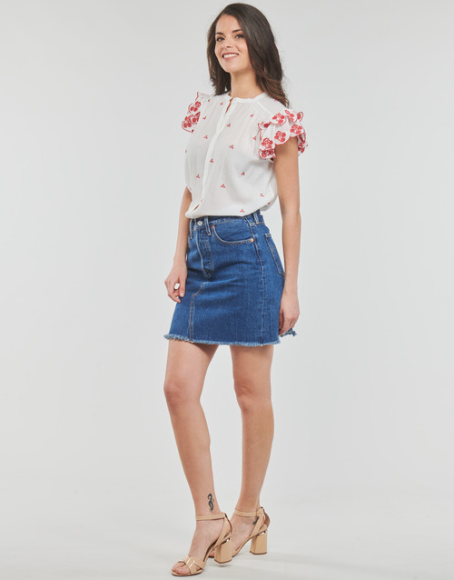 Pepe jeans - ANTONINE - Blanc / Rouge