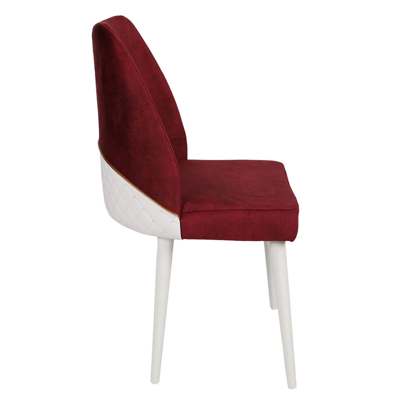 Homitis 4 Chaises Nova rouge/blanc - 50x90x49 cm