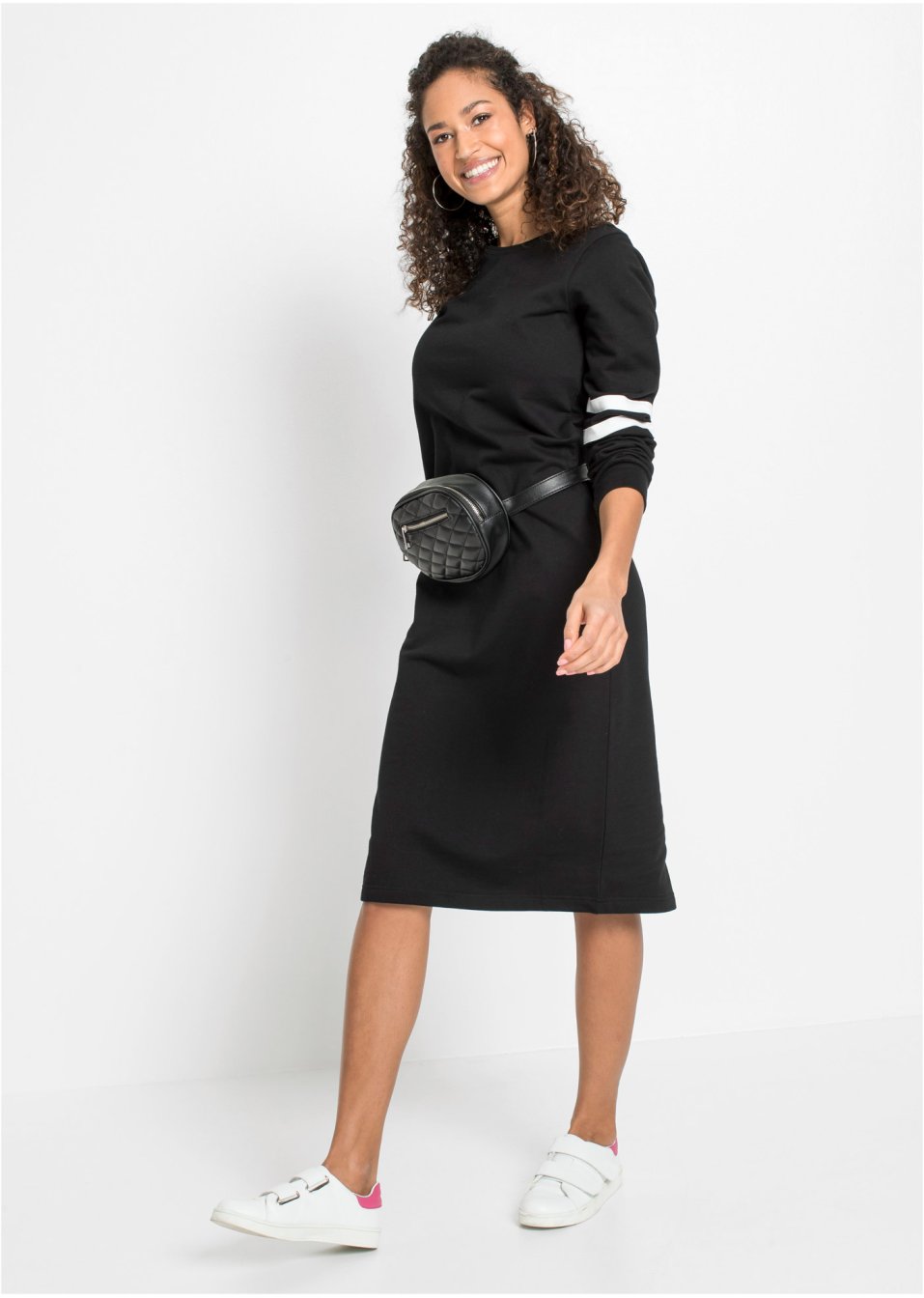 Robe sweat à rayures