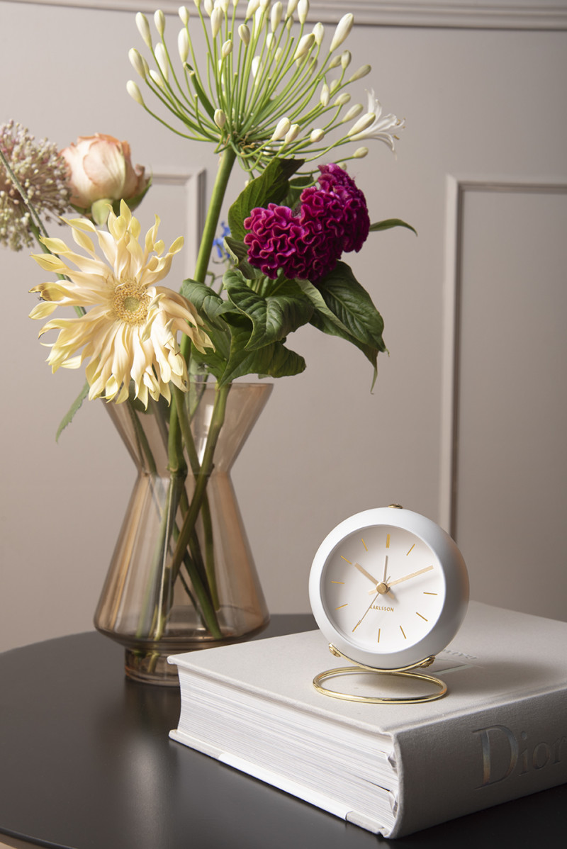 Alarm Clock Globe KA5833WH White