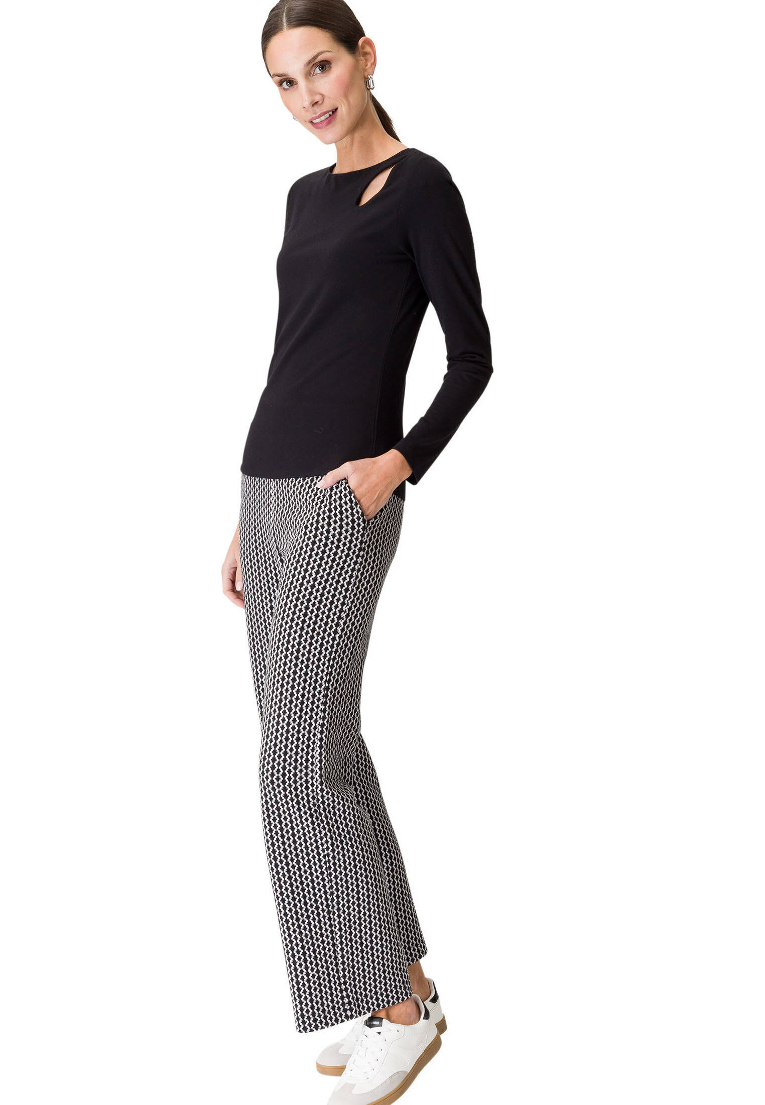 zero| Damen Shirt mit Cut-Outs