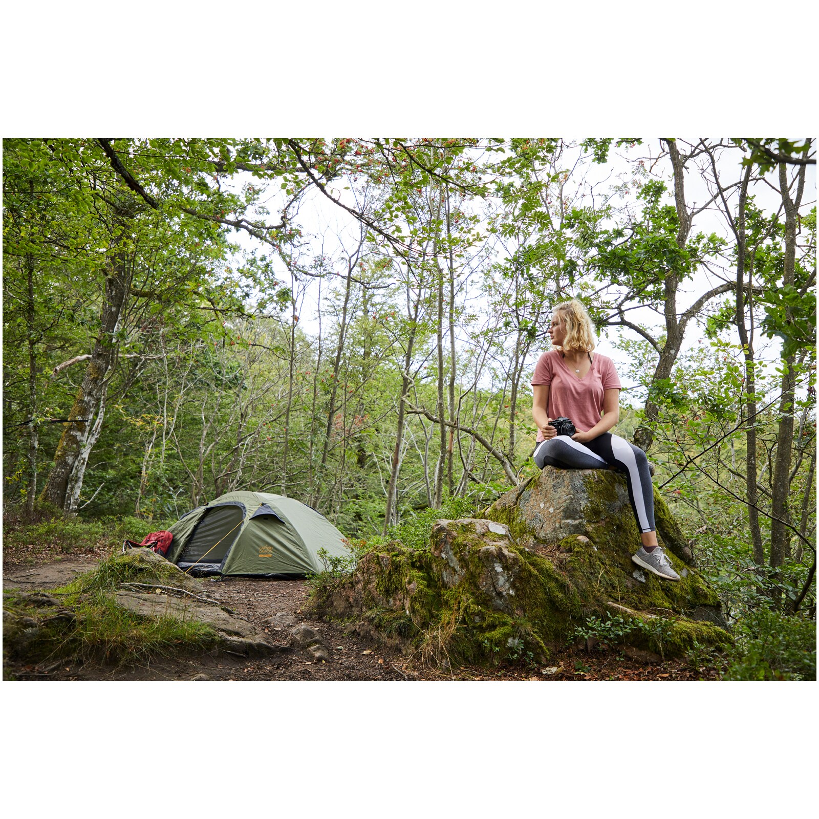 GRAND CANYON Apex 1 Personen Geodät Trekking Zelt Einmann Camping 2,3 kg Leicht Farbe: Blue Grass