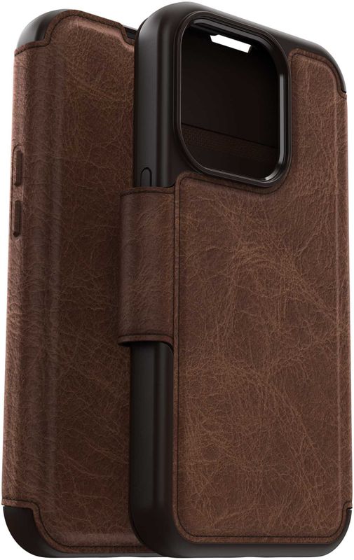 OtterBox - Strada Bookcase - Bruin - Voor de Apple iPhone 15 Pro