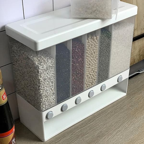 Korn- og Risdispenser - Vegghengt eller Frittstående