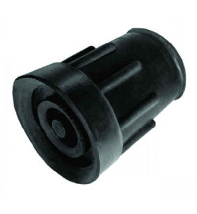 Able 2 Kruk-en stokdoppen 21mm zwart (2 stuks)