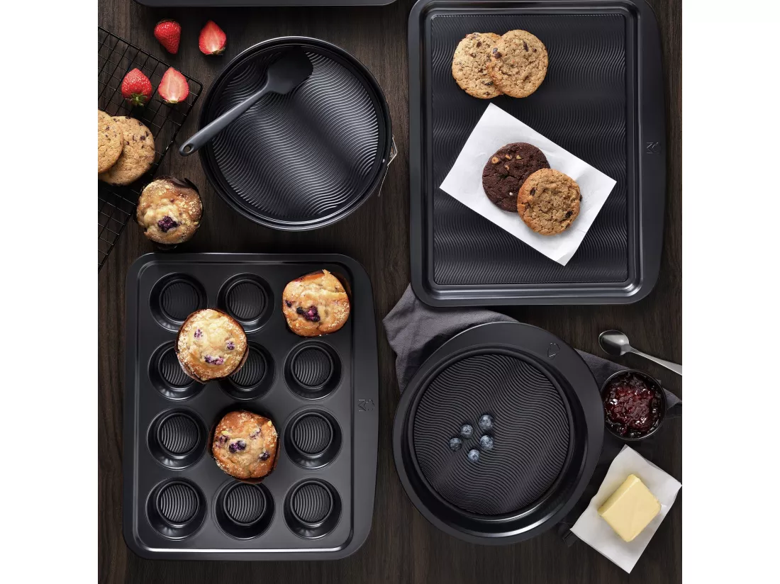 Moule à four carré pour 6 muffins 28,9x23,1x3,3cm en acier carbone MasterPRO