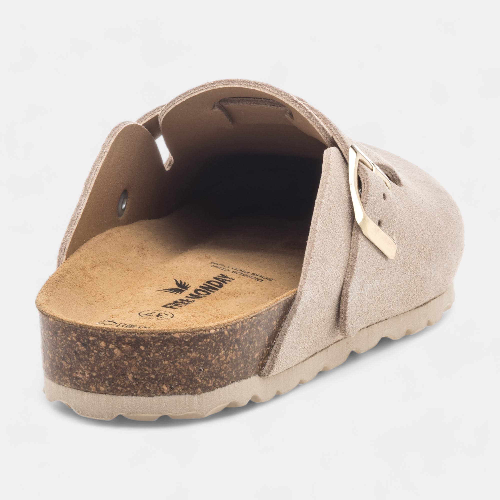 Mules Femme en cuir or