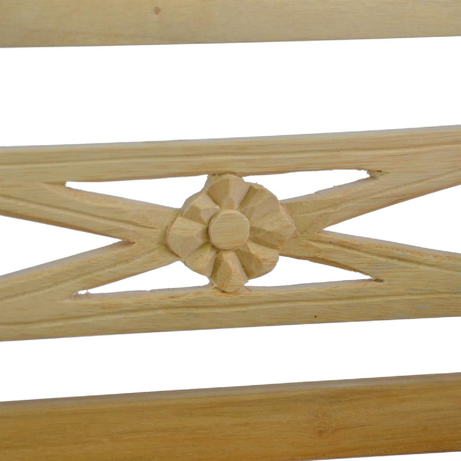 VCM 2-Sitzer Kinderbank Gartenbank antik hochwertig Teak Holz natur 80cm