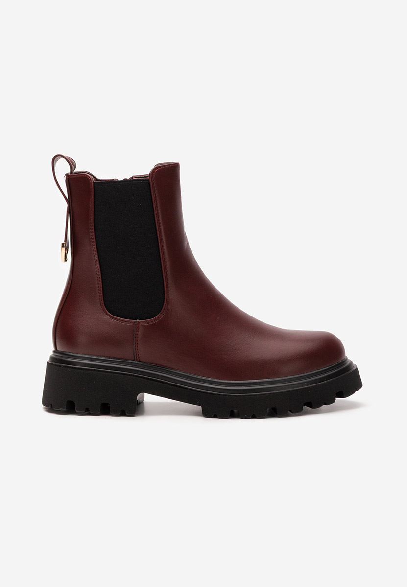 Bottines femme bordeaux Alidea bordo