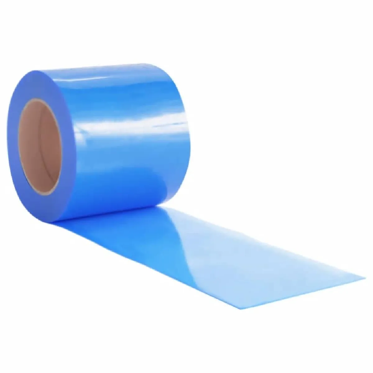 vidaXL Rideau de porte bleu - 25 m - PVC