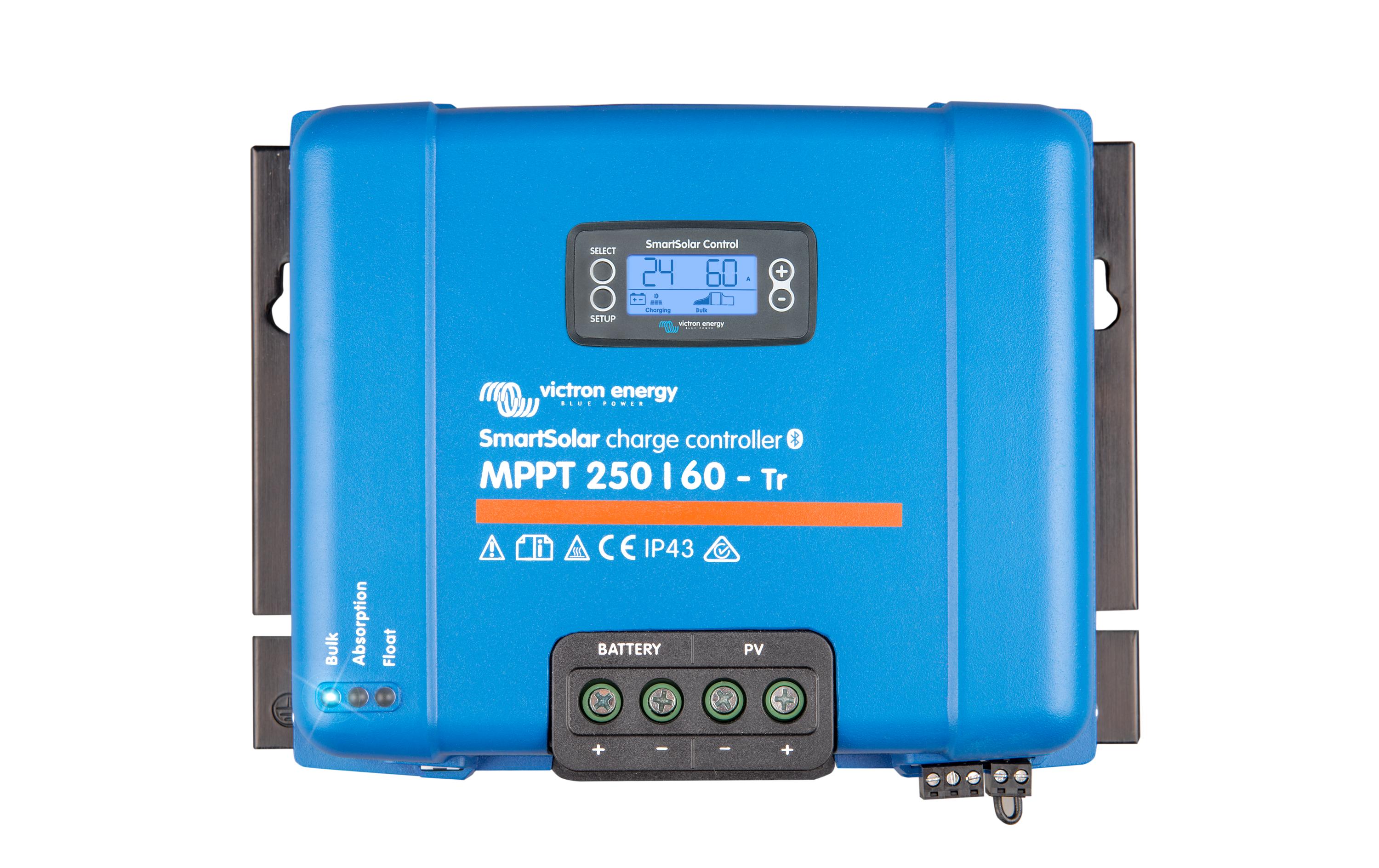 Solarladeregler SmartSolar MPPT 250/60, 12-48 V 60A Klemmen<br>MPPT- Regler mit einem Wirkungsgrad von über 99%