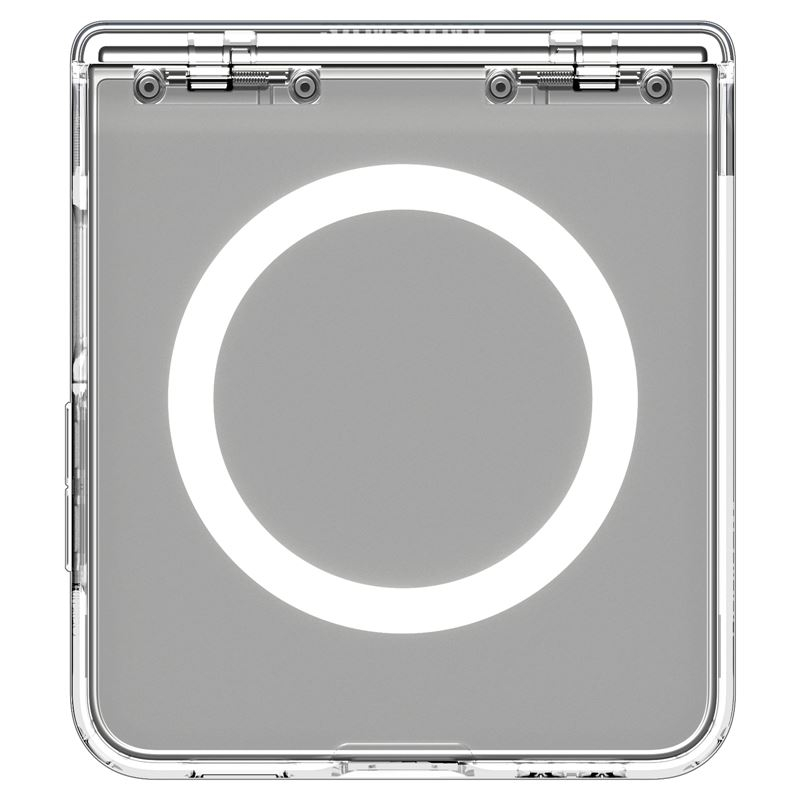 Samsung Galaxy Z Flip7 Ultra Hybrid Hülle TPU Bumper Acryl Rückseite Air Cushion Fallschutz MagSafe-Modul (ACS09559) - Transparent