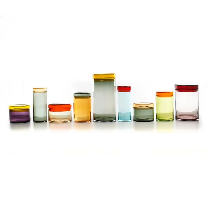 Pols Potten - Caps & Jars Vorratsdose, bunt (3er-Set)