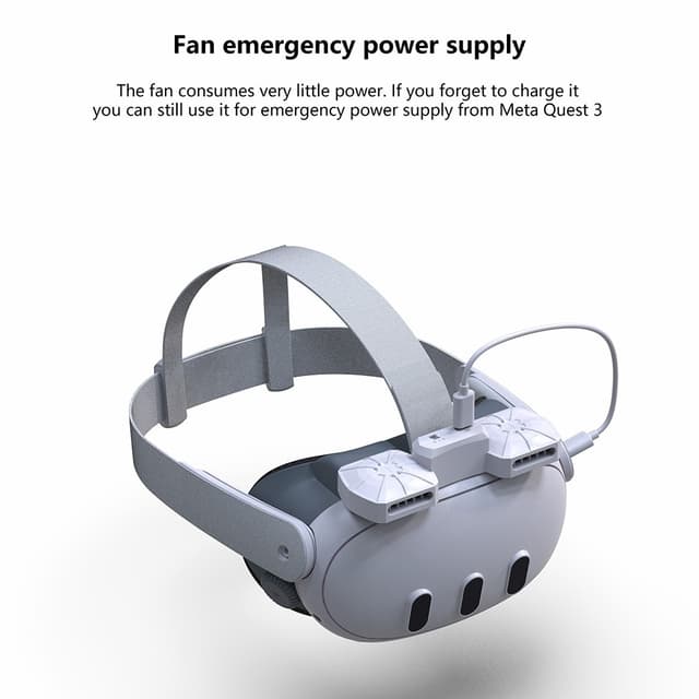 Meta Quest 3 FIIT VR X3 Air Circulation Fan Ansigtspud epude