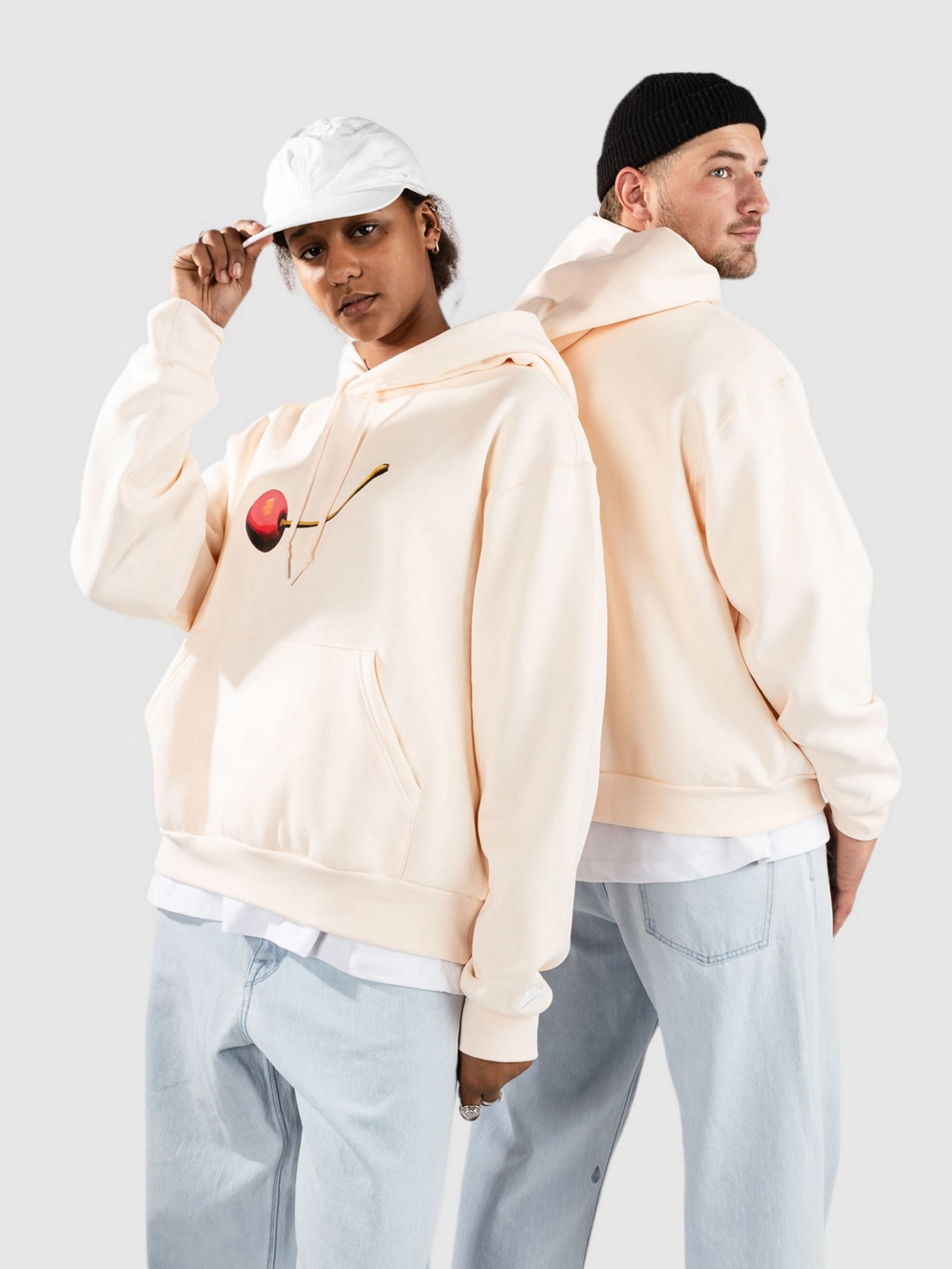 Nike Sb Fleece Cherry Hoodie guava ice/white
