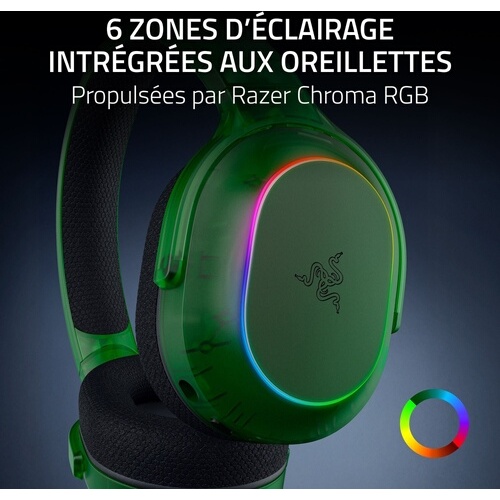 Casque PC Razer Barracuda X Chroma -sans fil multiplateforme Phantom Green Ed.